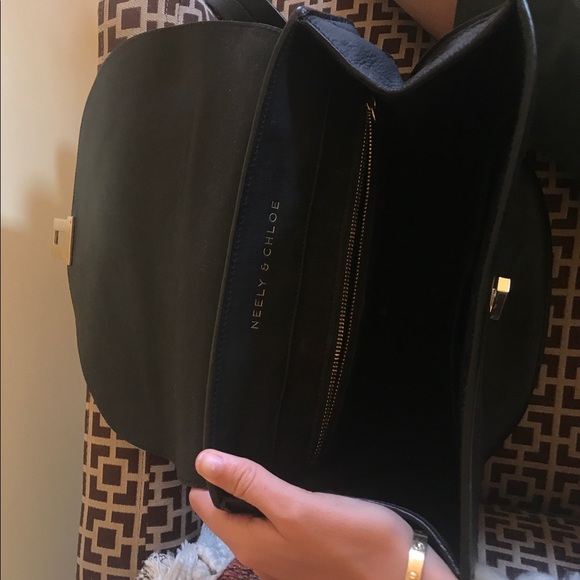 Neely and Chloe black soft leather backpack - Picture 5 of 6